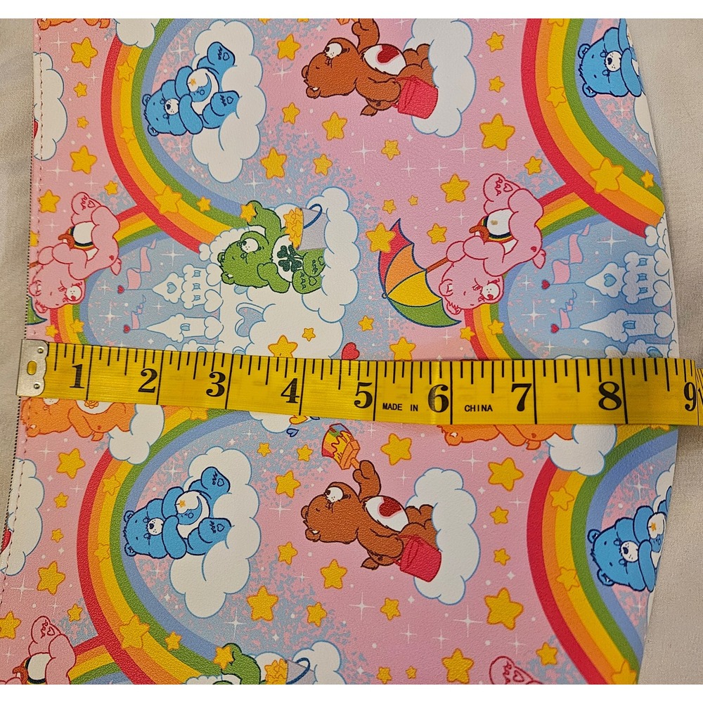 New Care Bears Rainbow Castle Zippered Cosmetic Travel Pouch Bag Pink Playful - Picture 7 of 7